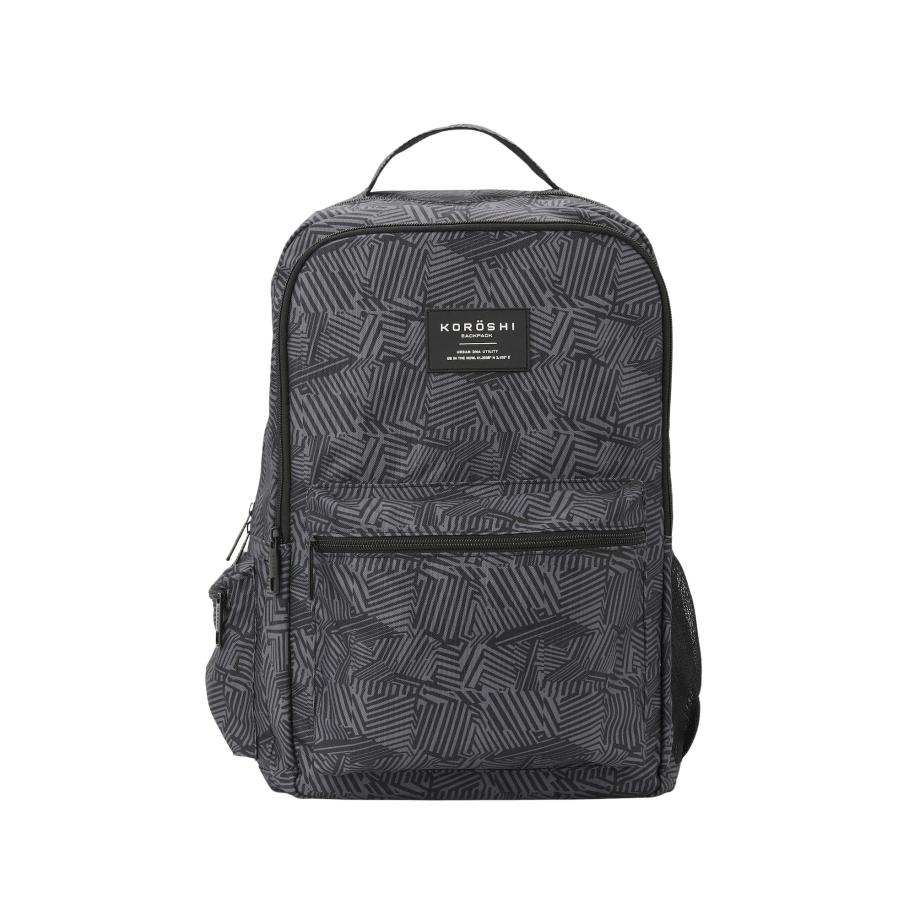 KOROSHI KOROSHI Rugzak donkergrijs / zwart -