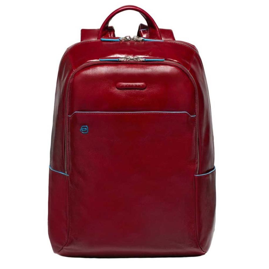 Piquadro Blue Square Backpack red Rood