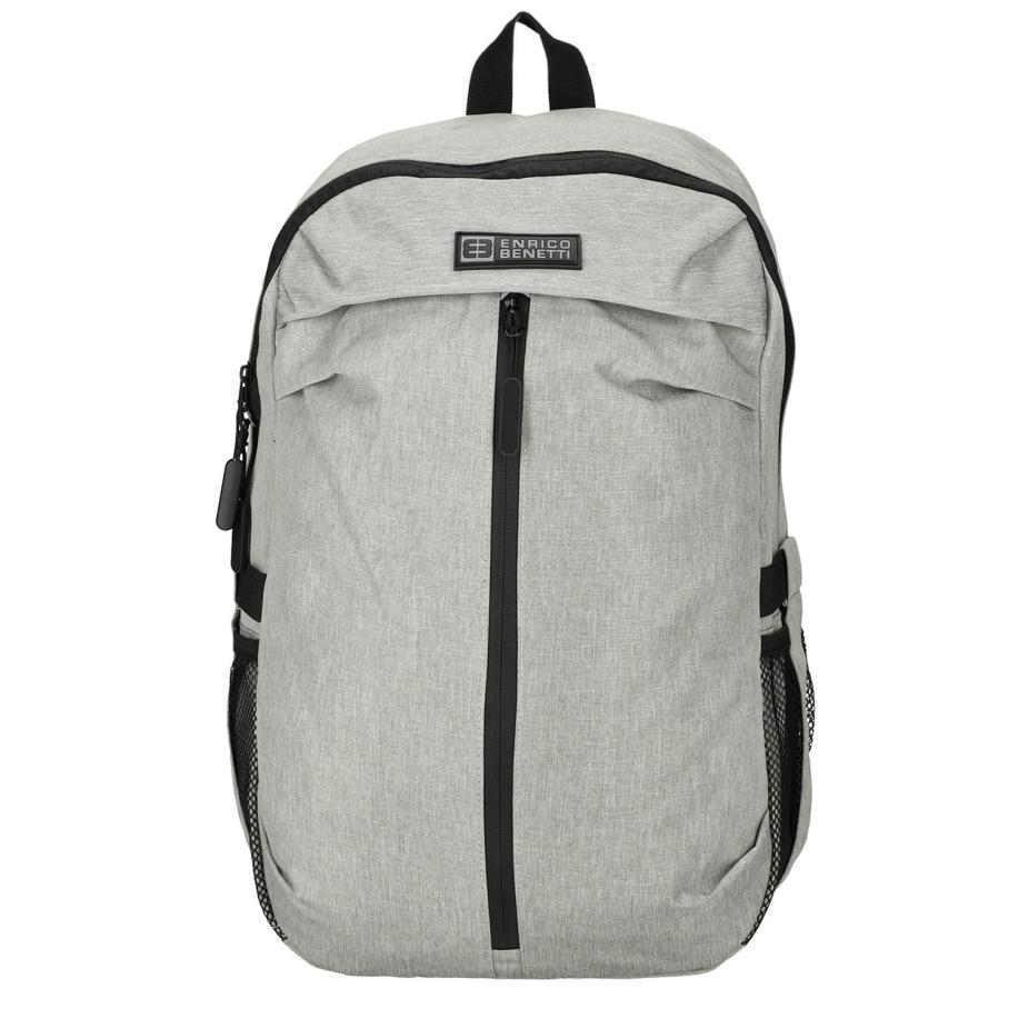Enrico Benetti Newcastle Laptop Backpack 15 light grey Grijs