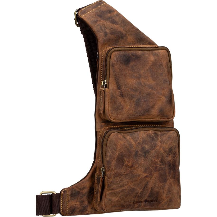 GreenBurry GREENBURRY Rugzak Vintage 1543 B donkerbruin -