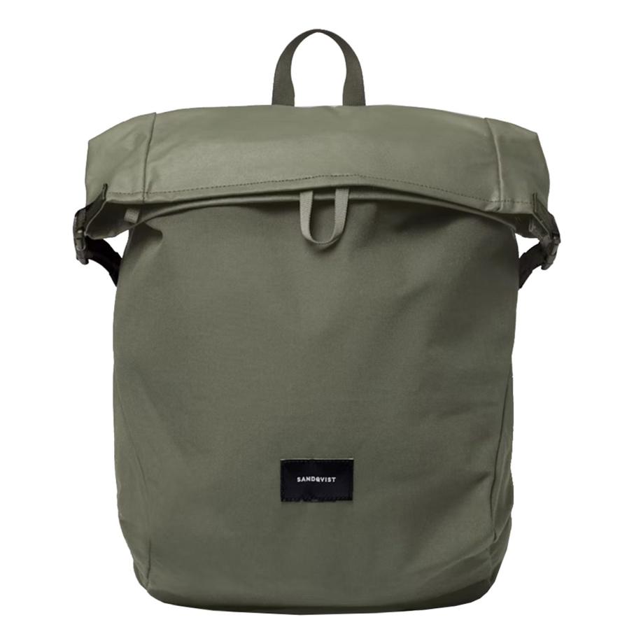 Sandqvist Alfred Backpack clover green backpack Groen