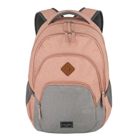 Travelite Basics Backpack Melange rose/grey backpack