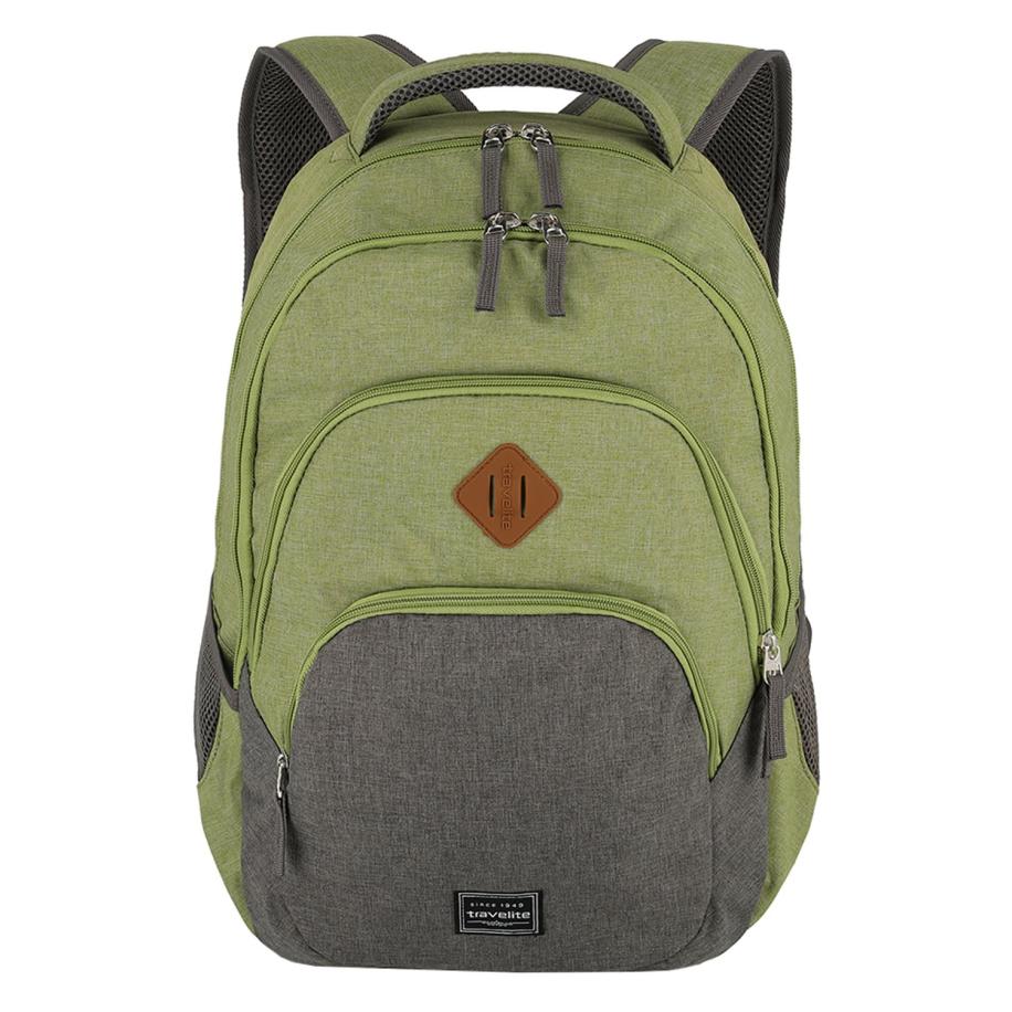 Travelite Basics Backpack Melange green/grey backpack Groen