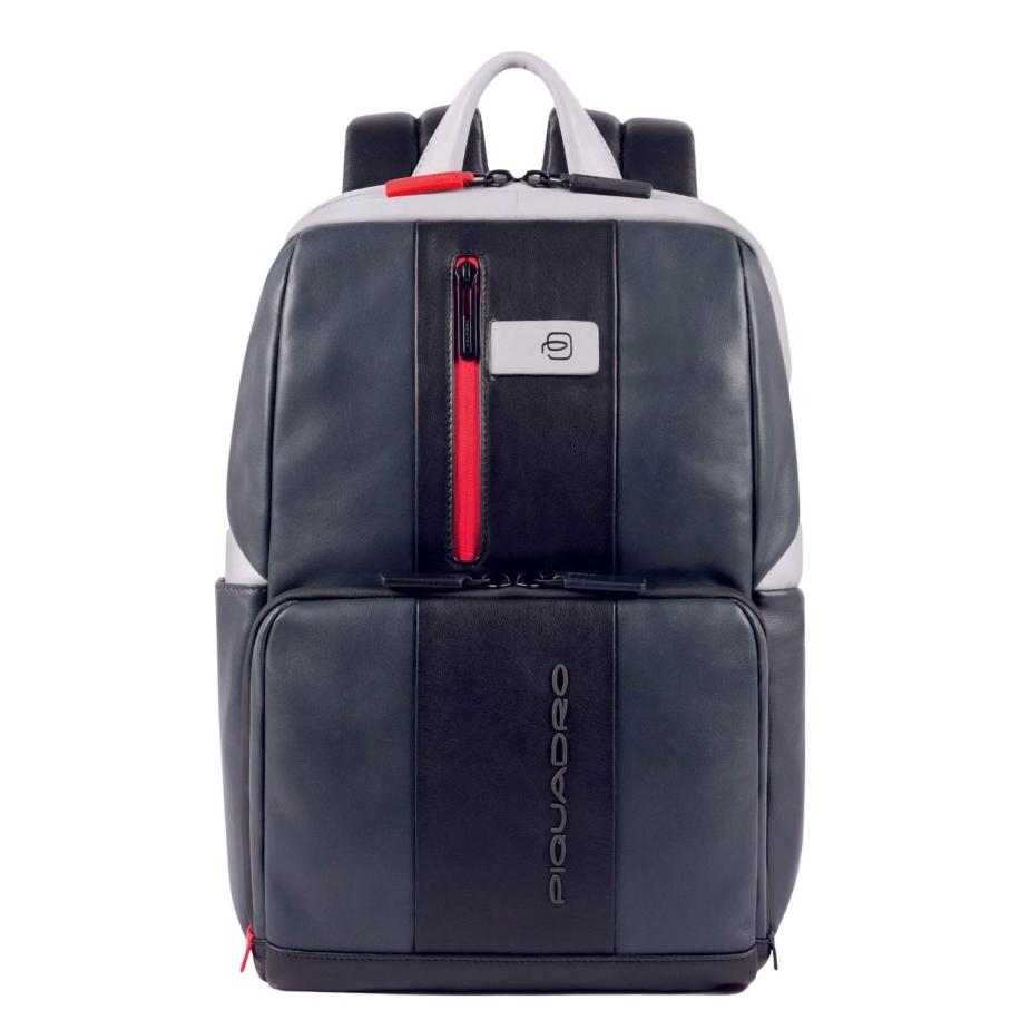 Piquadro Urban Computer Backpack with iPad 10.5/iPad 9.7 compartment grey / black Grijs