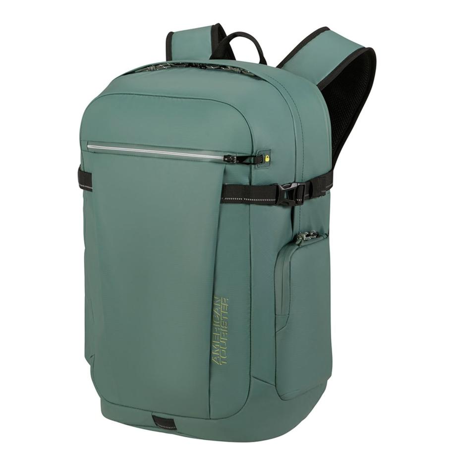 American Tourister Upventure Lapt. Backpack 17.3 dark forest Groen