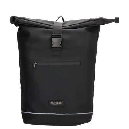 Beagles Originals Rolltop Rugtas Waterproof 15.6 zwart