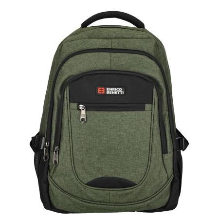 Enrico Benetti Hamburg 17 Laptop Backpack olijfgroen backpack
