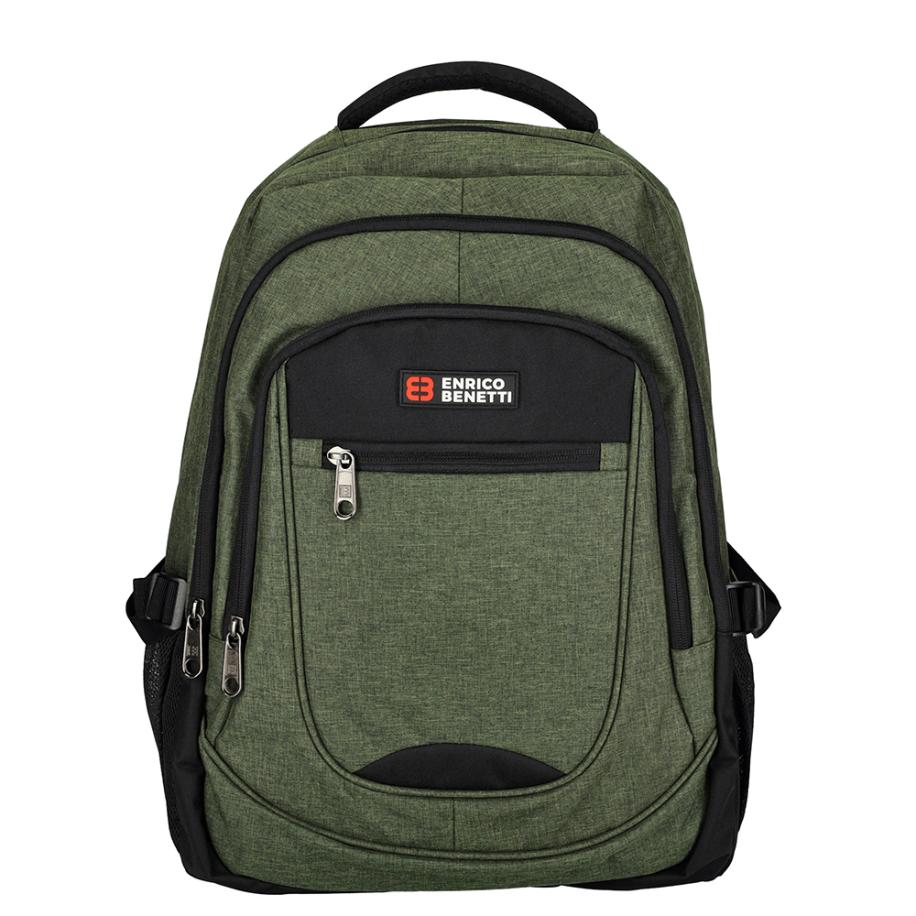 Enrico Benetti Hamburg 17 Laptop Backpack olijfgroen backpack Groen