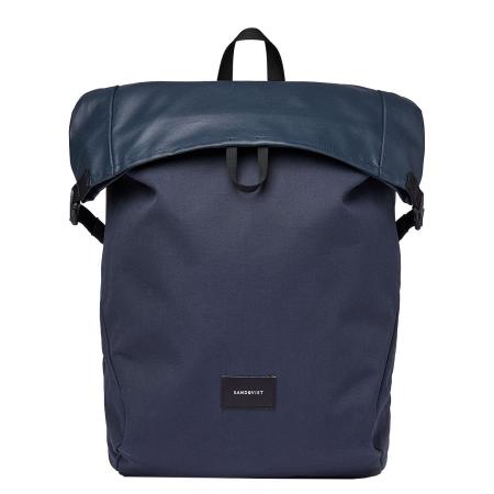 Sandqvist Alfred Backpack navy with black webbing backpack