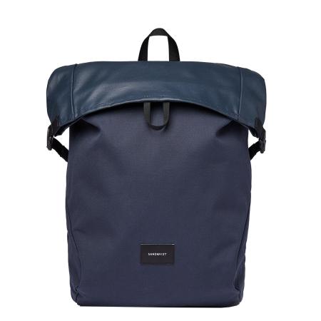 Sandqvist Alfred Backpack navy with black webbing backpack