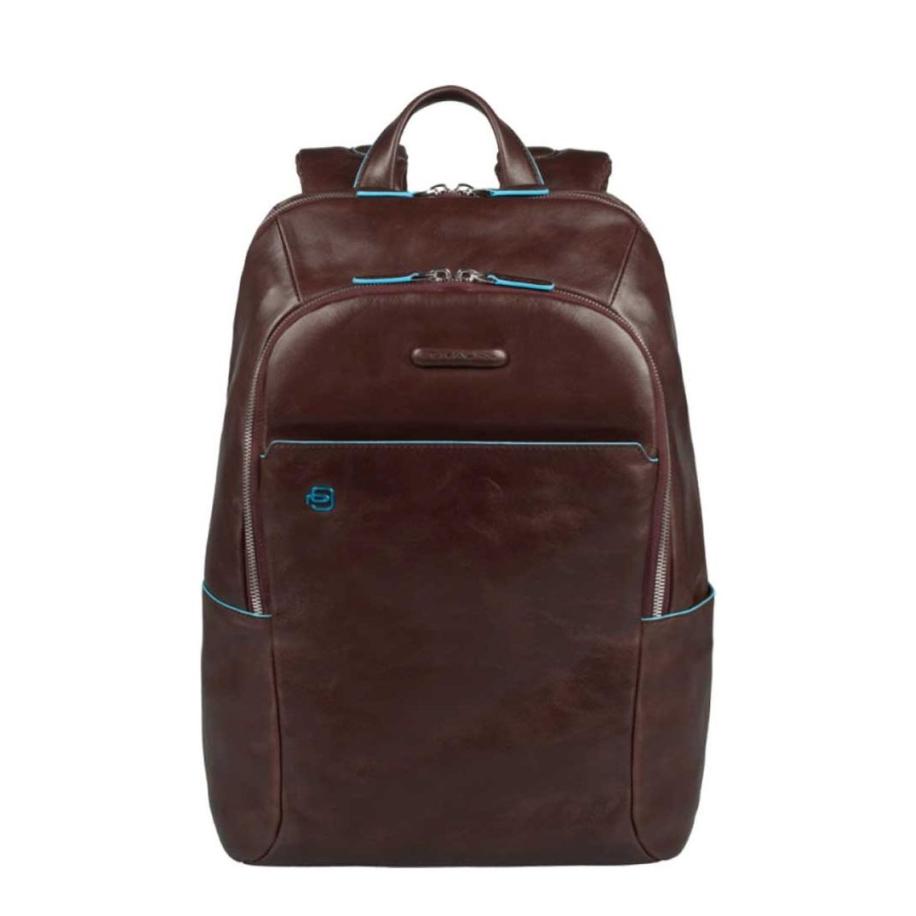Piquadro Blue Square Backpack mahogany Bruin