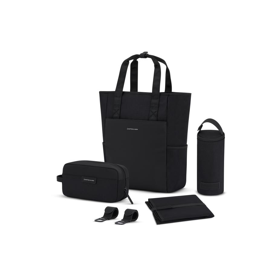 Kapten & Son Kapten & Son Rugzak Lindby Diaper zwart / wit -