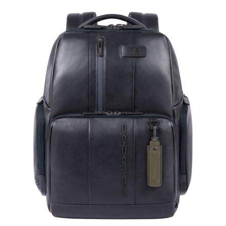 Piquadro Urban Fast Check PC Backpack 15.6 dark blue