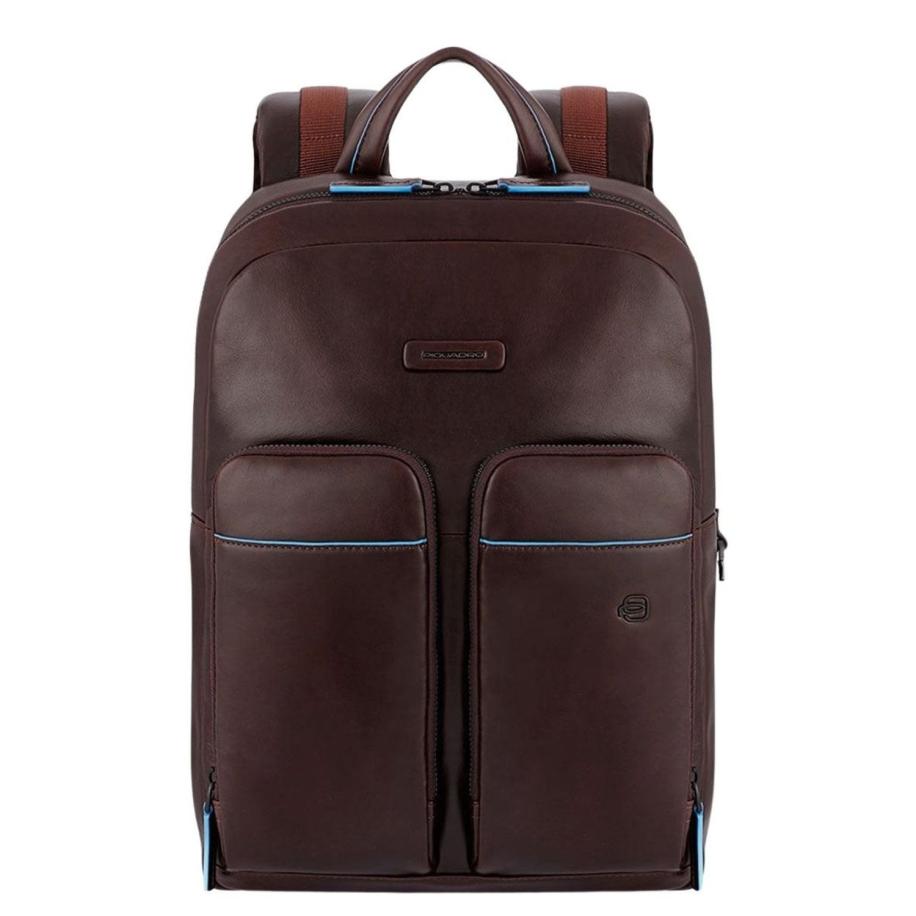 Piquadro Blue Square Revamp Pockets Laptop Backpack 13.3 mahogany brown Oranje
