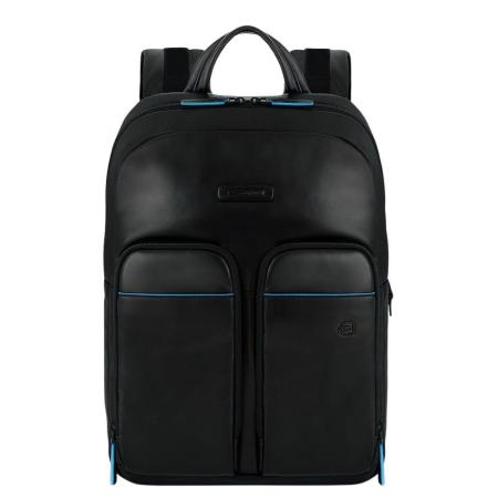 Piquadro Blue Square Revamp Pockets Laptop Backpack 13.3 black