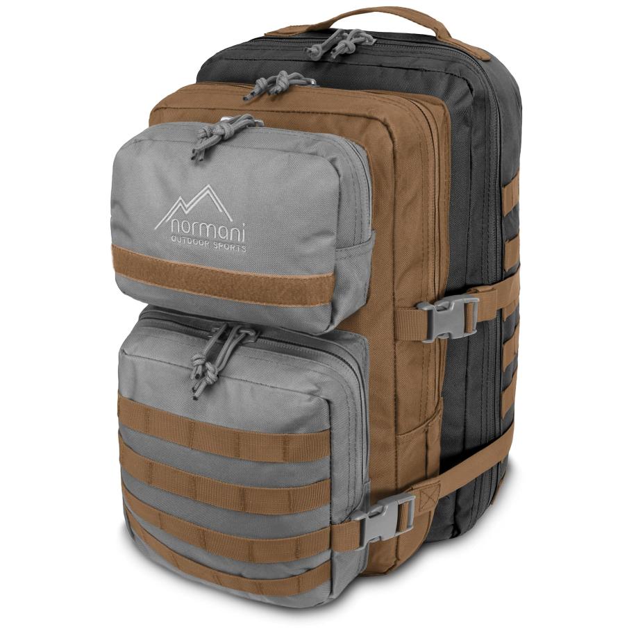 normani normani Rugzak Bedrock bruin / grijs / donkergroen -