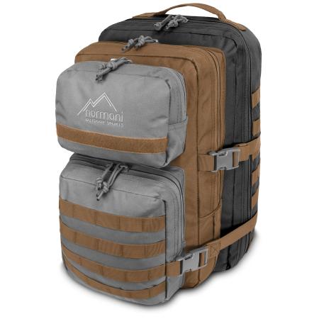 normani normani Rugzak Bedrock bruin / grijs / donkergroen