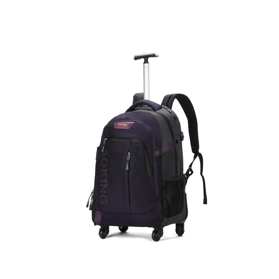 Aoking Aoking Rugzak donkerlila / lichtroze / zwart -