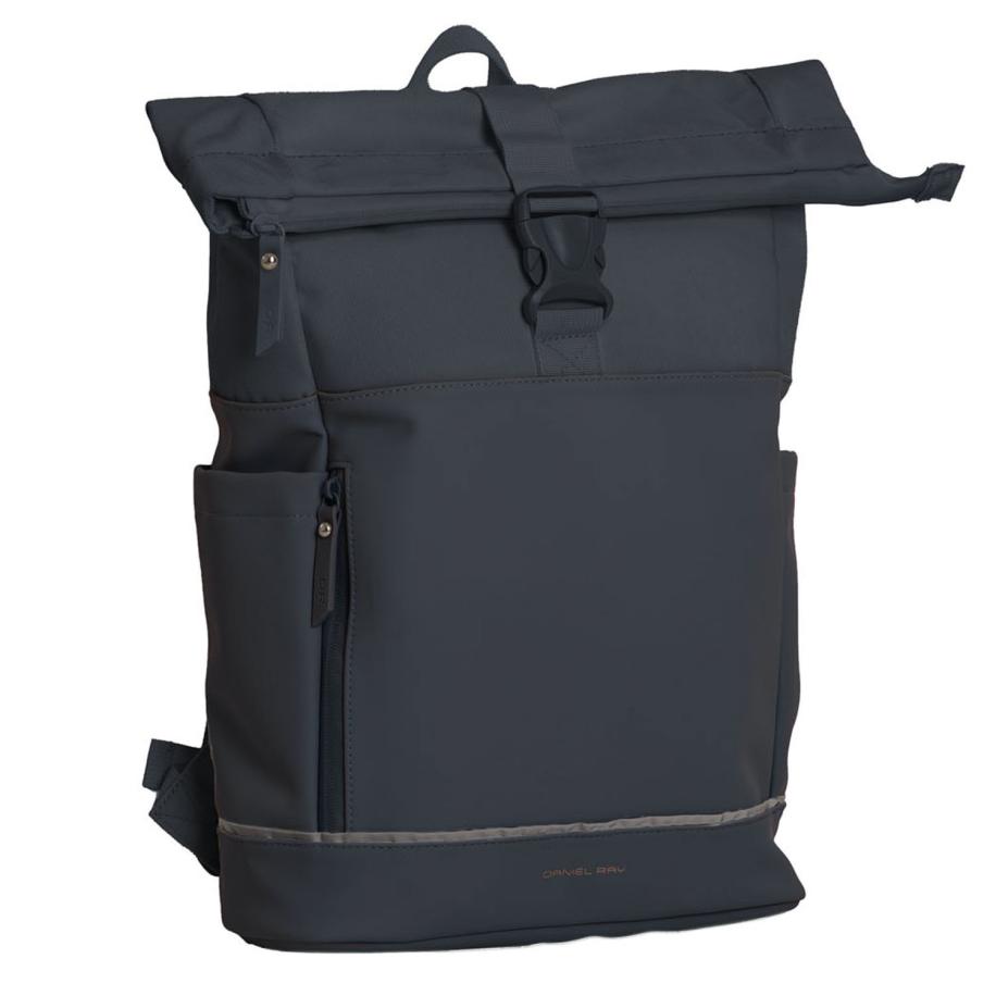 Daniel Ray Pittsburgh Rolltop Backpack Coated 15.6 marine Blauw