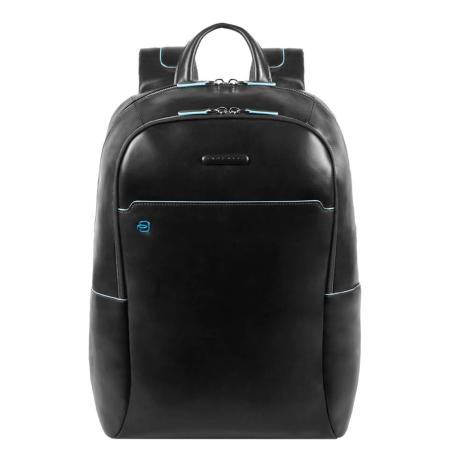 Piquadro Blue Square Computer Backpack with iPad Compartment black backpack
