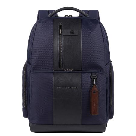 Piquadro Brief 2 Fast-check Laptop Backpack 15.6 dark blue