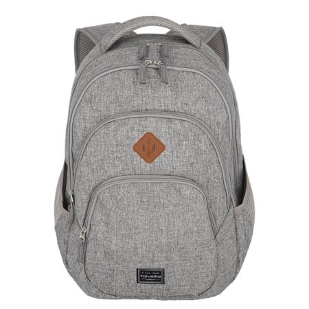 TRAVELITE Rugzak bruin / grijs gemêleerd