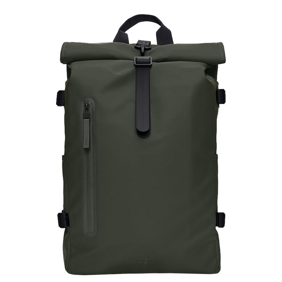 Rains Rolltop Rucksack Large W3 green Groen
