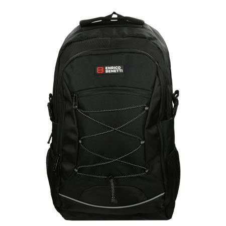 Enrico Benetti Yellow Stone 17'' Laptop Rugzak zwart