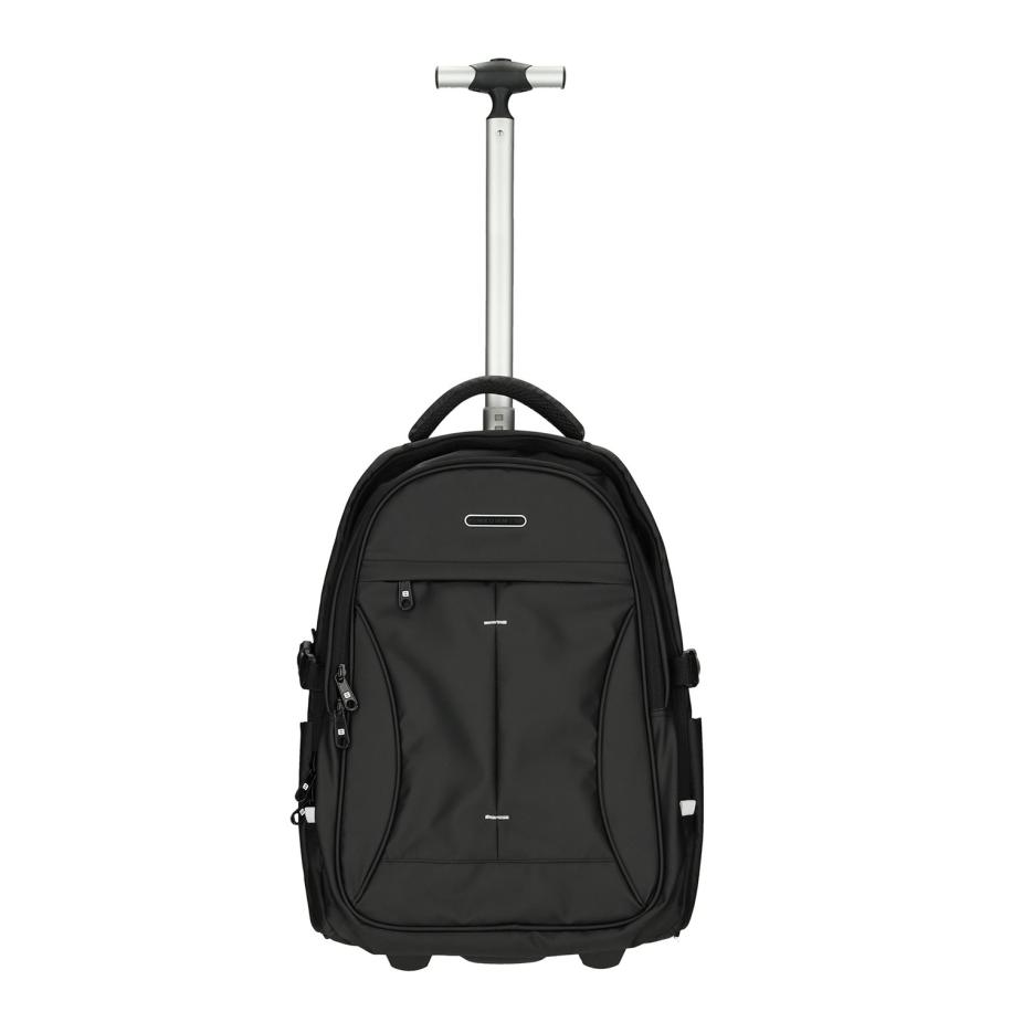 Enrico Benetti Northern Backpack Trolley 17 black Zwart