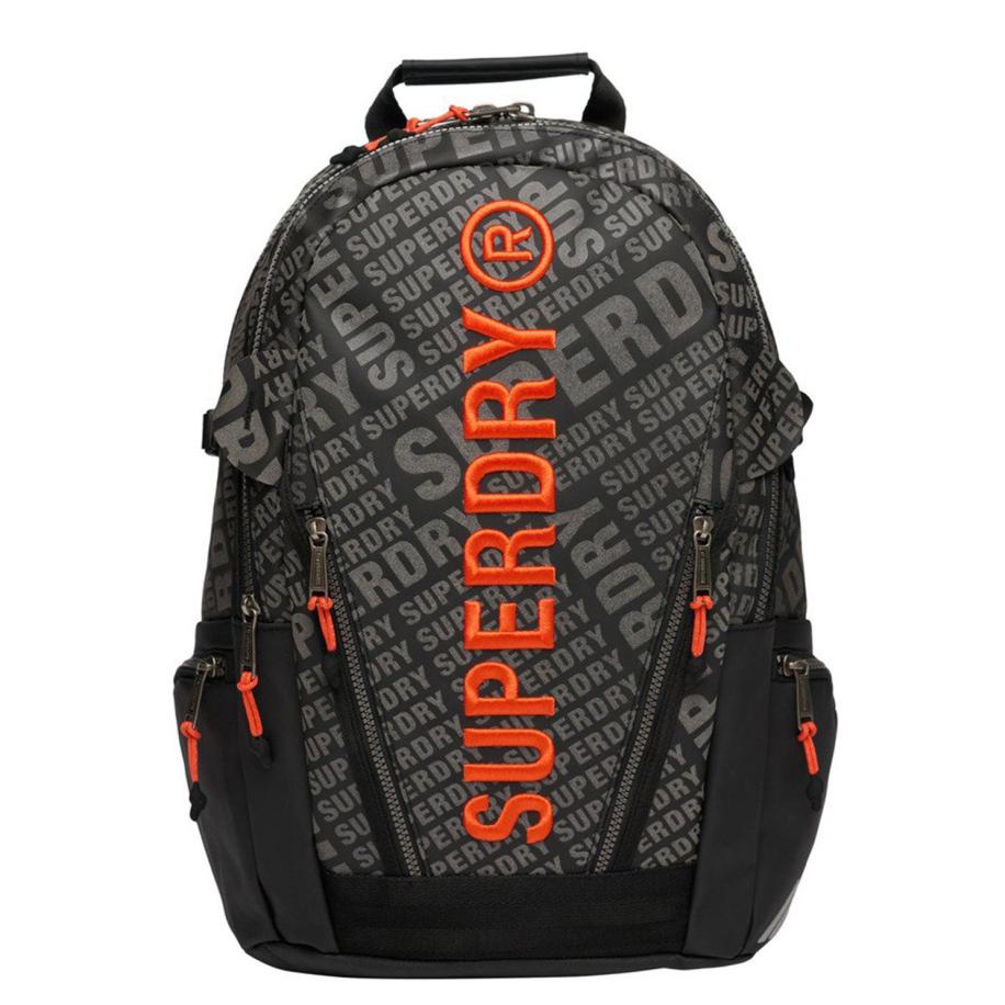 Superdry Tarp Aop Backpack black aop reflective Zwart