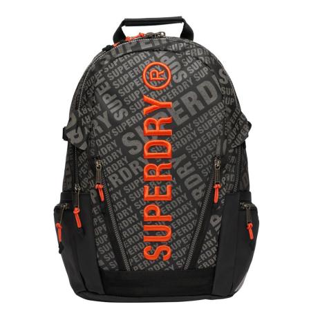 Superdry Tarp Aop Backpack black aop reflective
