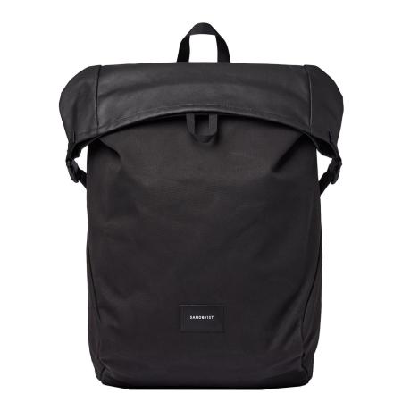 Sandqvist Alfred Backpack black with black webbing backpack