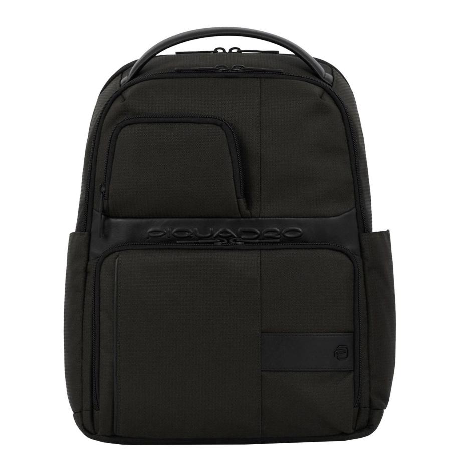 Piquadro Wollem Laptop Backpack 14 black Zwart