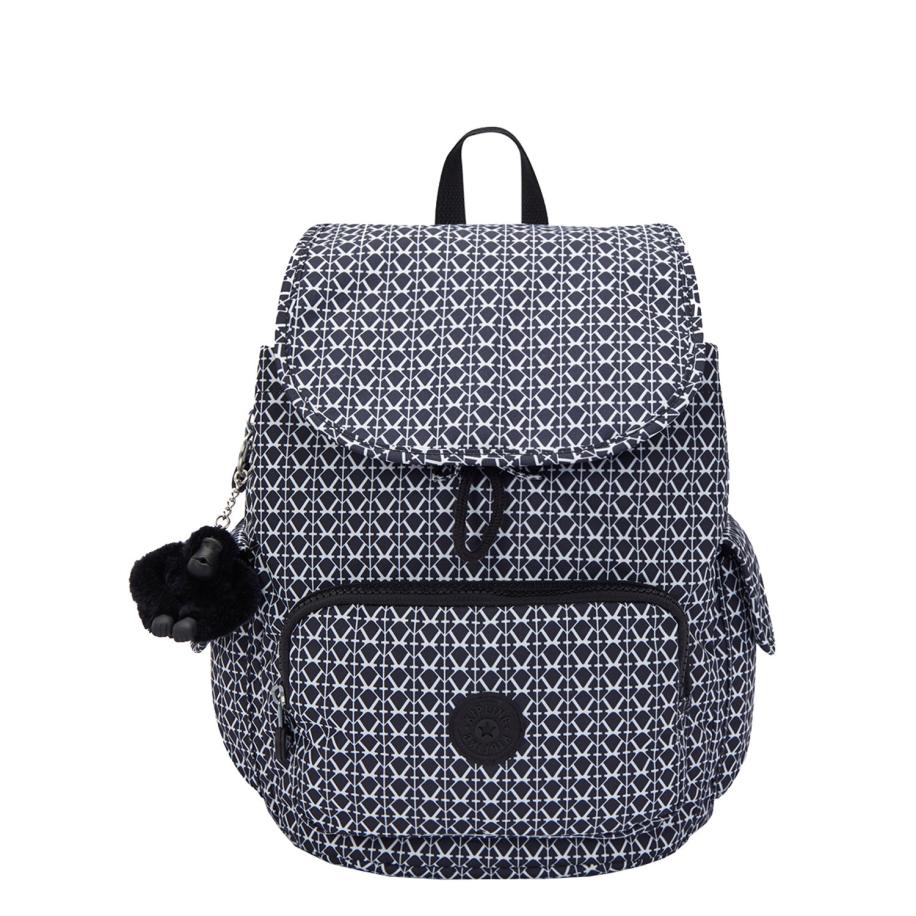Kipling City Pack S Backpack signature print Multicolor