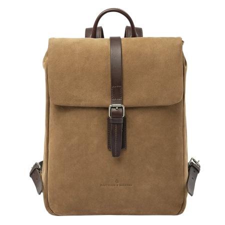 Castelijn & Beerens Veneto Nubuck Laptop Backpack 15,6 taupe