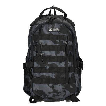 Enrico Benetti Arizona Laptop Backpack 15 black camouflage