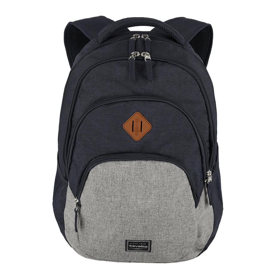 Travelite Basics Backpack Melange navy/grey backpack Blauw