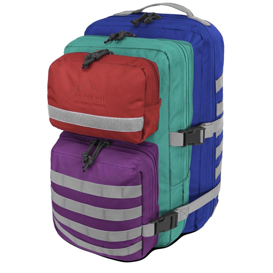 normani normani Rugzak Bedrock marine / grijs / groen / rood -