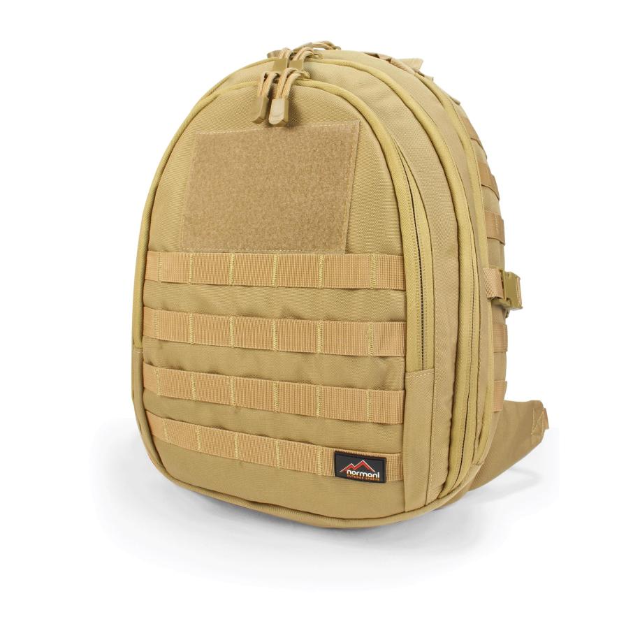 normani normani Rugzak Drake Egg camel / rood / zwart / wit -