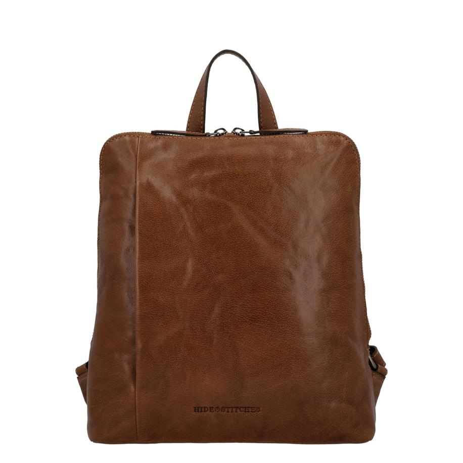 Hide & Stitches Westland Backpack cognac Bruin