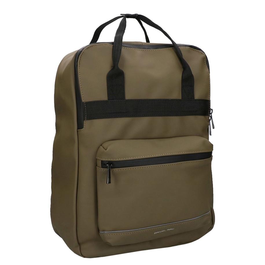 Daniel Ray Birmingham Waterafstotende Rugtas olive green Laptoprugzak Groen