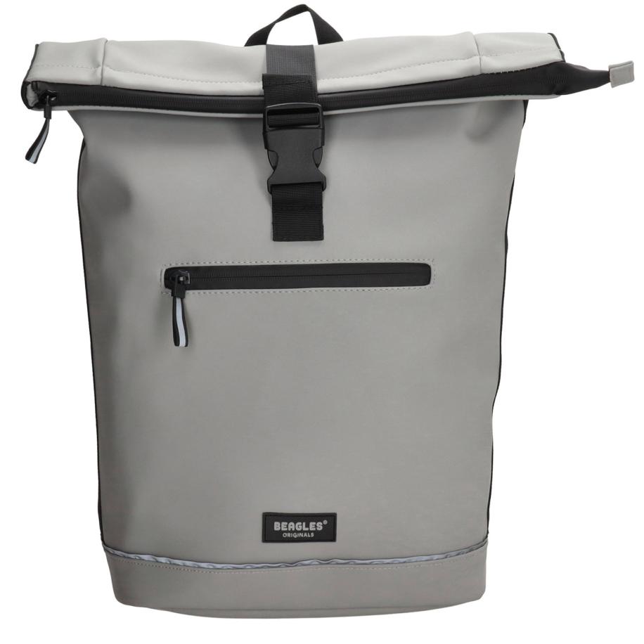 Beagles Originals Rolltop Rugtas Waterproof 15.6 licht grijs Grijs