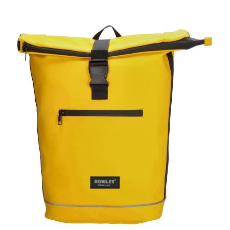 Beagles Originals Rolltop Rugtas Waterproof 15.6 geel