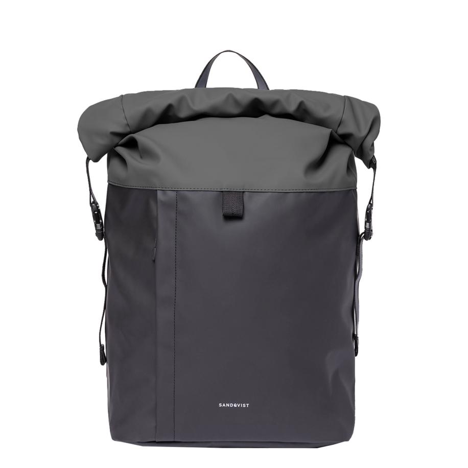 Sandqvist Konrad Backpack multi dark Laptoprugzak Zwart