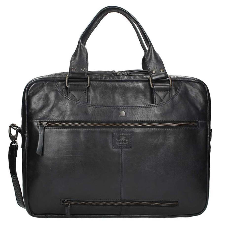 Bear Design Cow Lavato Laptoptas black Zwart