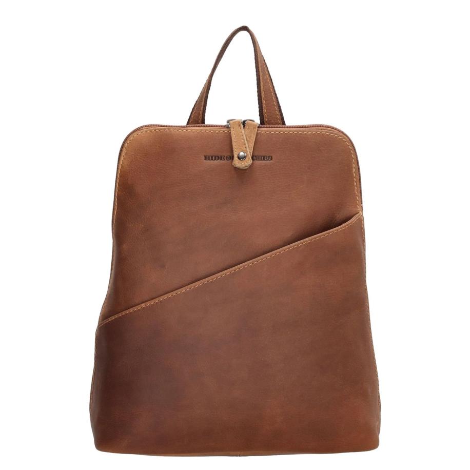 Hide & Stitches Japura Backpack Small cognac Bruin