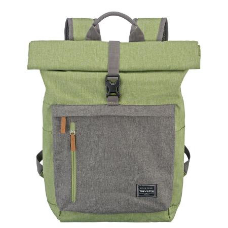 TRAVELITE Rugzak Basics Rollup grijs / lichtgroen