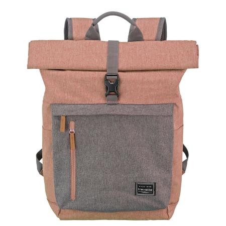 TRAVELITE Rugzak grijs / rosa / zwart