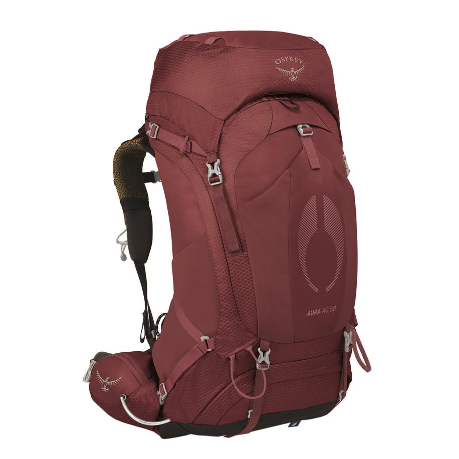 Osprey Aura AG 50 WM/L berry sorbet red backpack Rood
