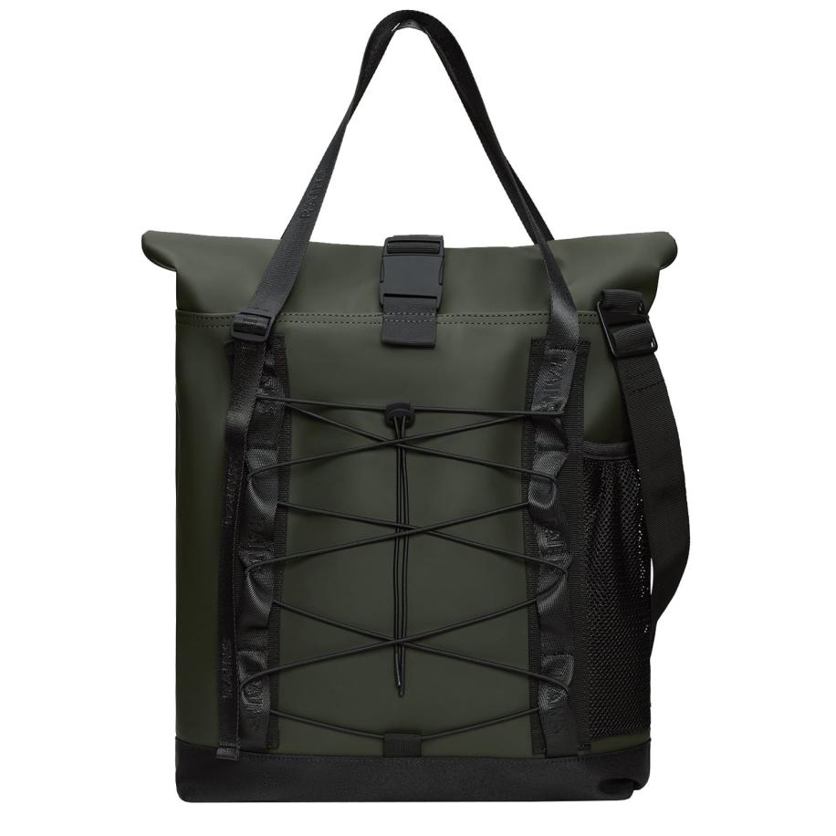 Rains Trail Rolltop Tote Bag green Groen